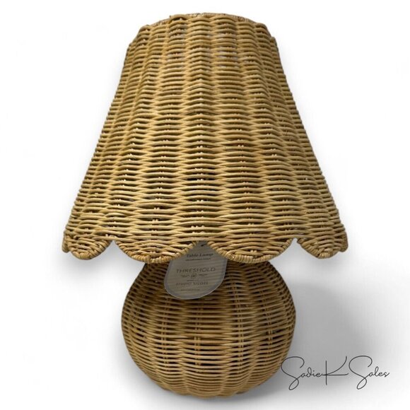 Table Lamp with Woven Base and Woven Shade - Threshold Studio McGee - Target - Picture 5 of 10